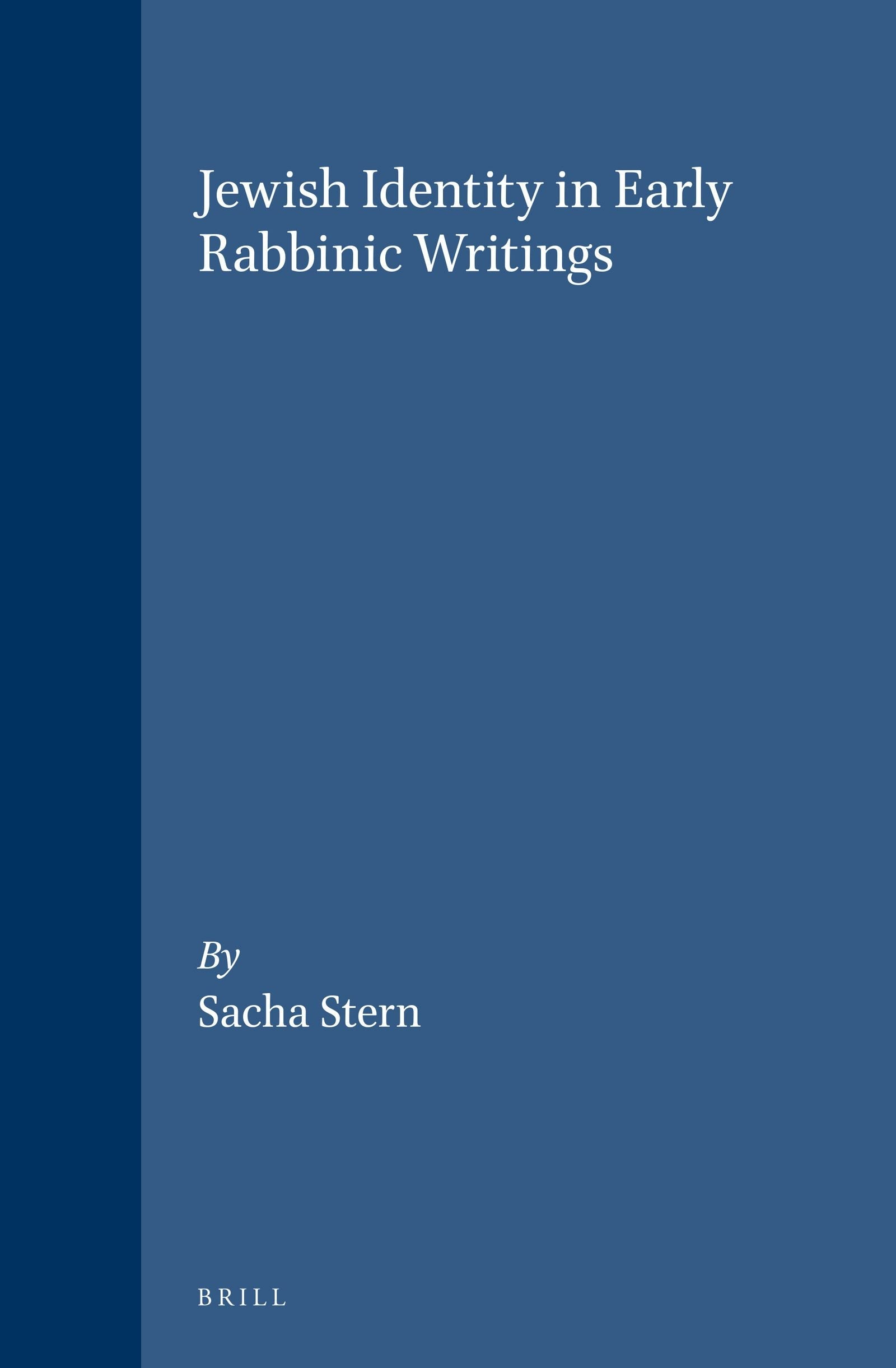 Book cover image for Jewish Identity in Early Rabbinic Writings ISBN: 9789004100121